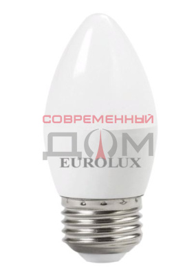 Лампа светодиодная Eurolux LL-E-C37-6W-230-2,7K-E27